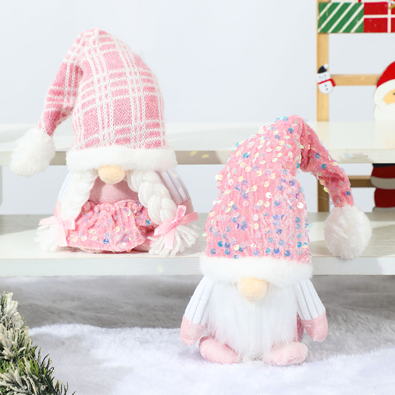 Home Bargains - Christmas Gnome Plush Decorations,Elf Dwarf Gnomes