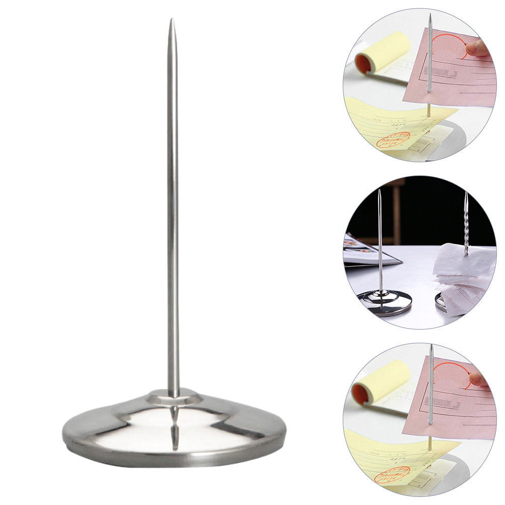 Home Bar And Counter - 1Pc Stainless Steel Rod Memo Holder