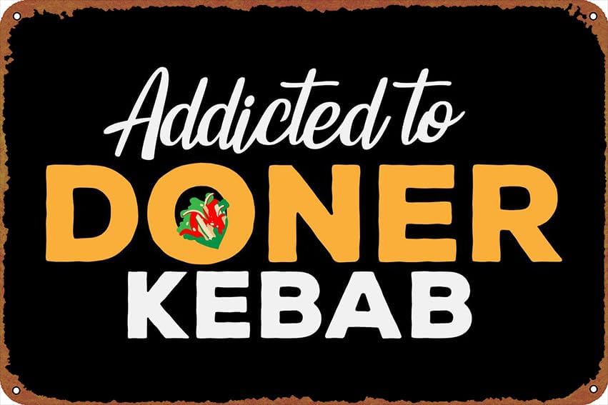 Home Bar And Restaurant - To Doner Kebab Poster Vintage Tin