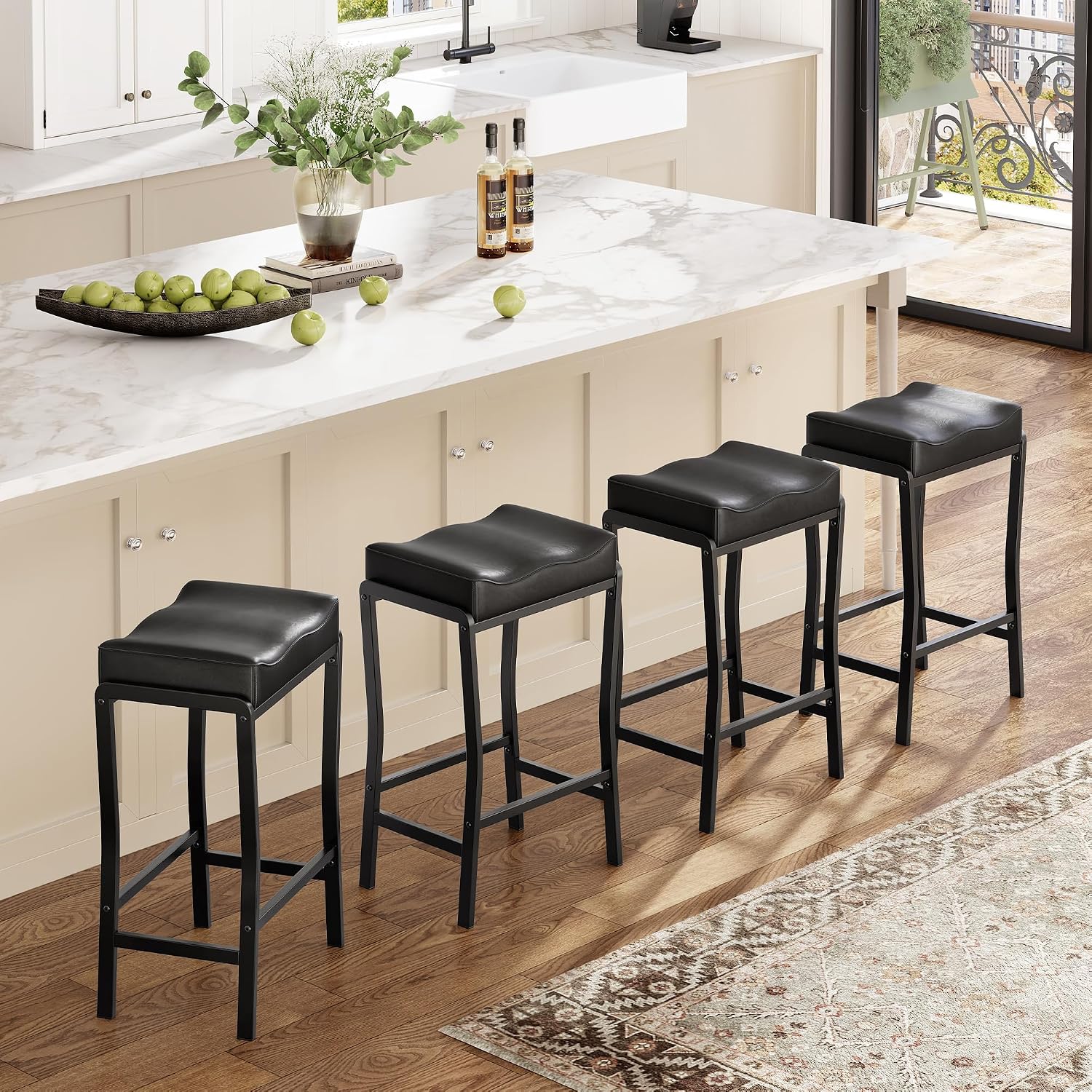Home Bar Stools - Counter Height Bar Stools Set Of