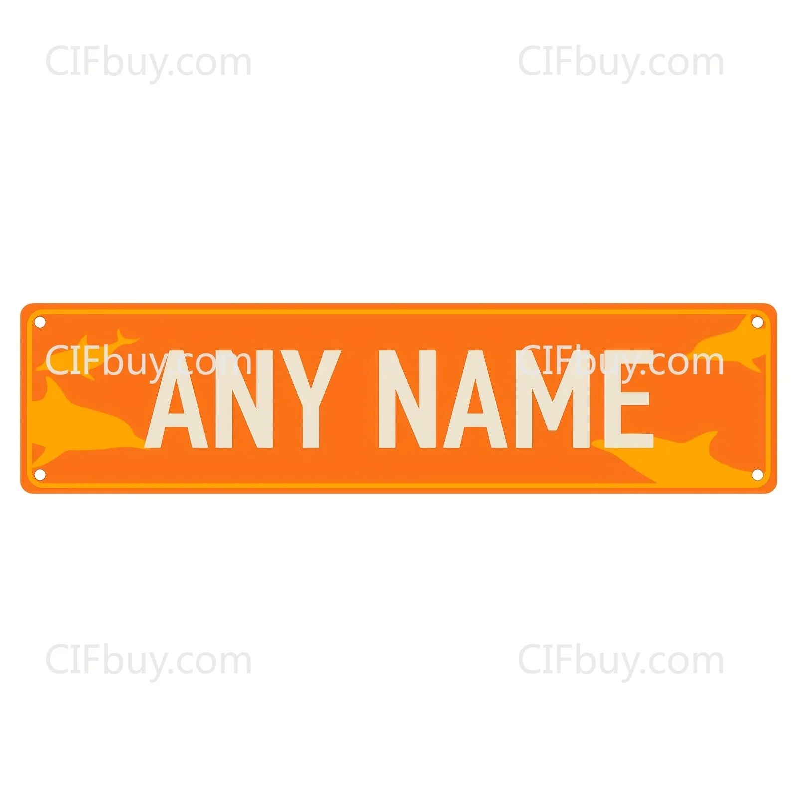 Home Bar Signs - CIFbuy Personalized 2D Metal Dolphin Logo