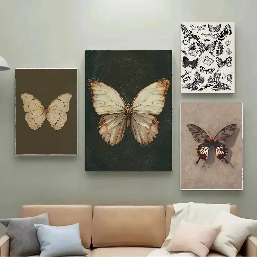 1PC White Butterfly Print Dark - огляд і ціна Home Bar And Restaurant