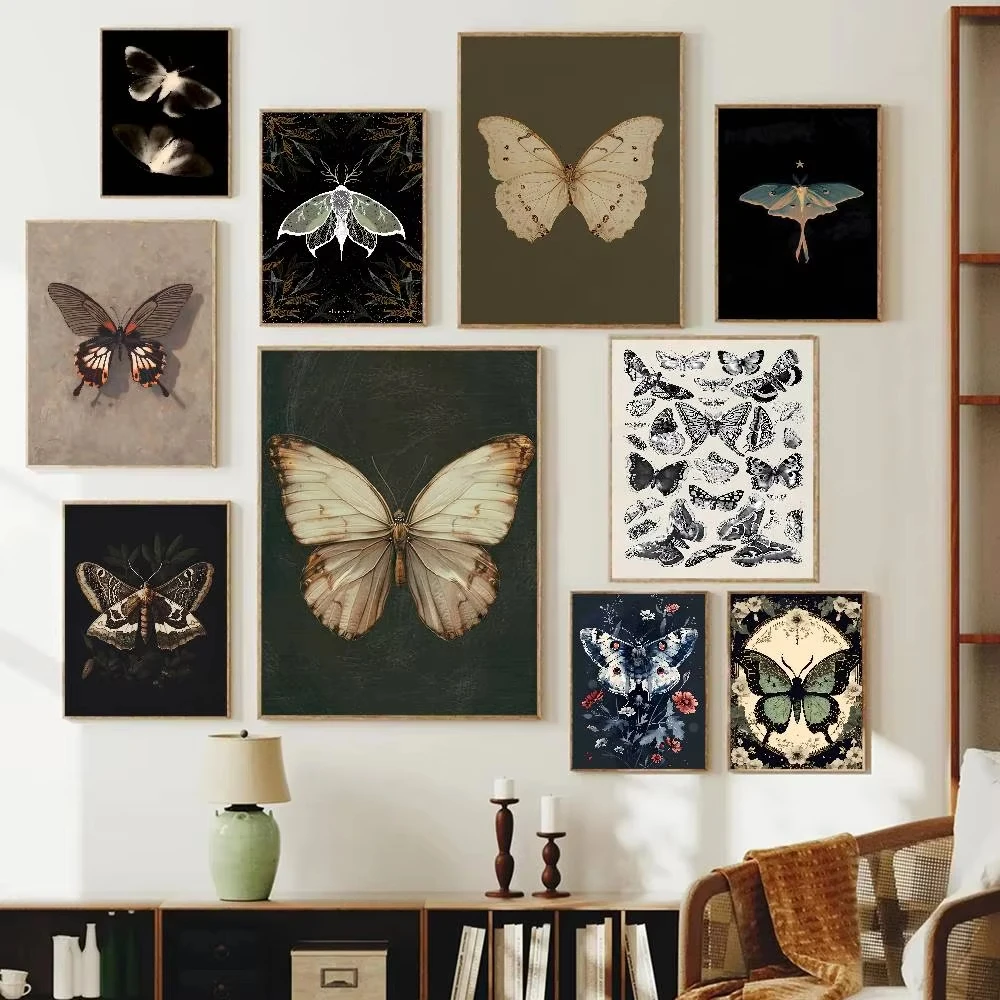 1PC White Butterfly Print Dark - огляд і ціна Home Bar And Restaurant