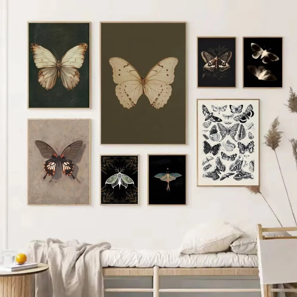 1PC White Butterfly Print Dark - огляд і ціна Home Bar And Restaurant