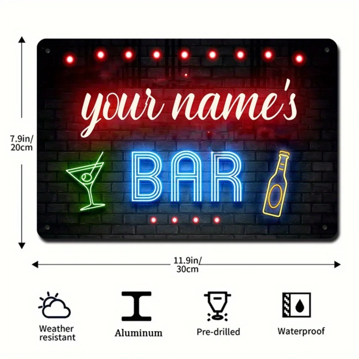 CIFbuy Vintage Aluminum Wall S - огляд і ціна Home Bar Signs