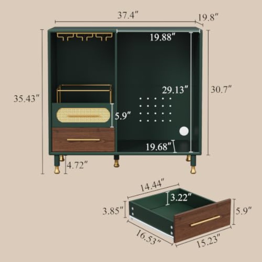 Bar Cabinet with Mini Fridge S - огляд і ціна Home Bar And Fridge