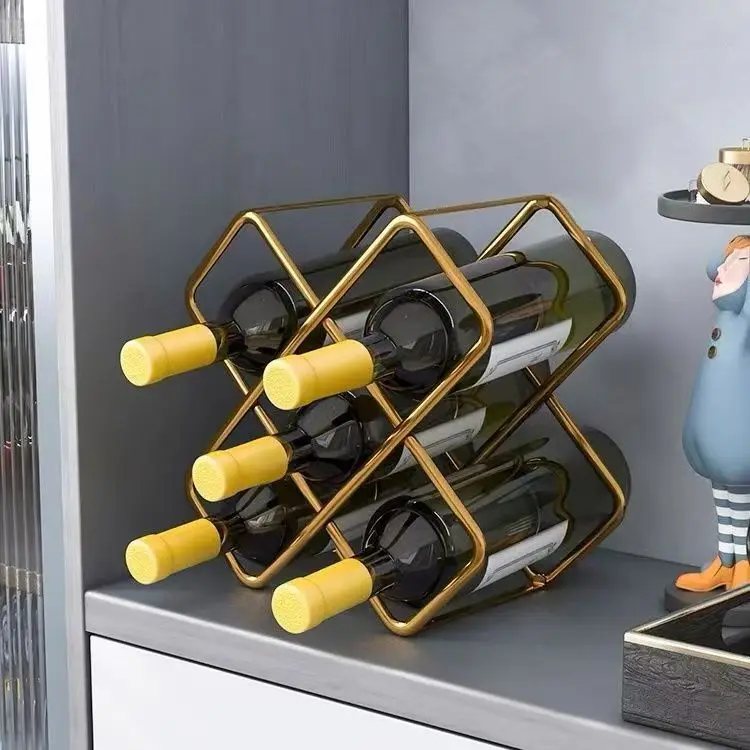 5 Grid Iron Metal Wine Rack Re - огляд і ціна Home Bar And Cabinet