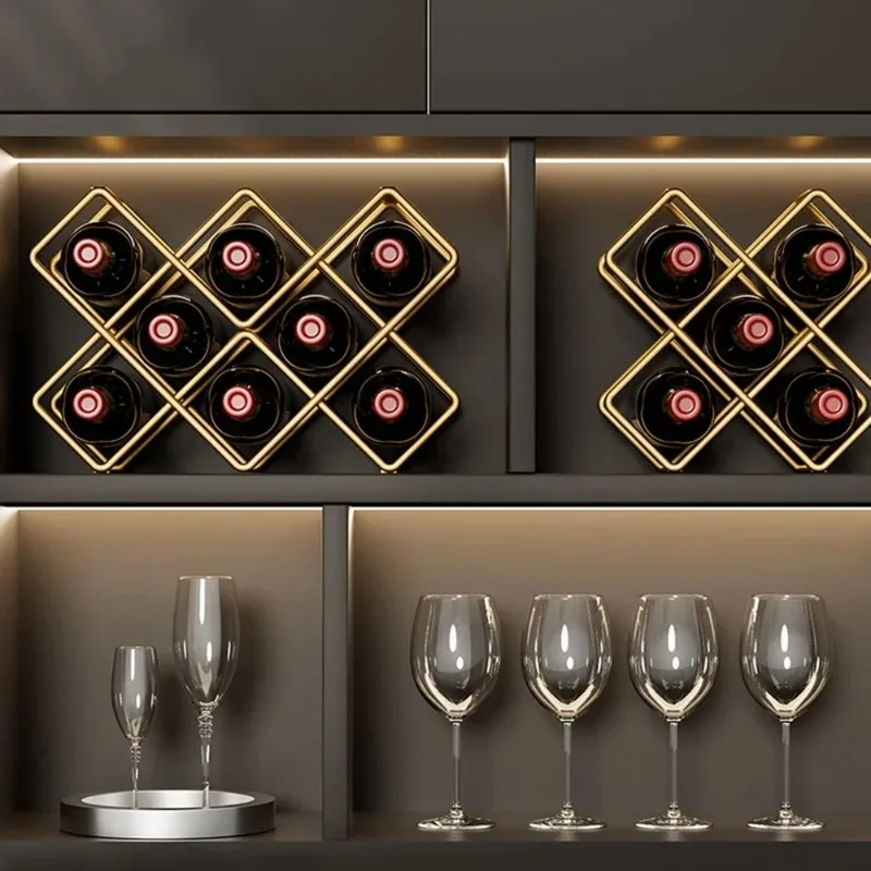 5 Grid Iron Metal Wine Rack Re - огляд і ціна Home Bar And Cabinet