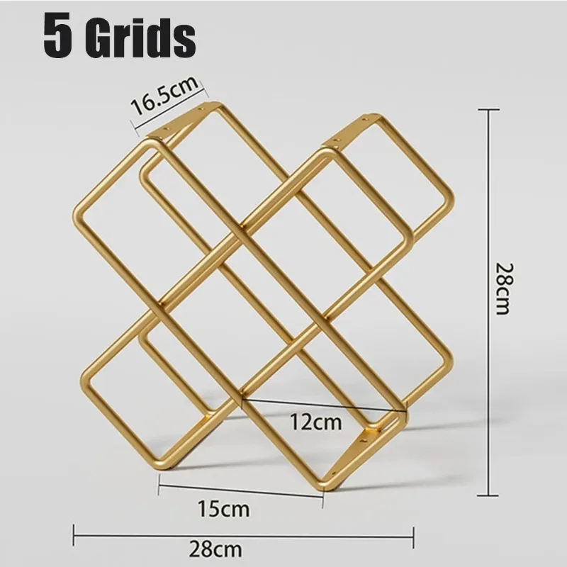 5 Grid Iron Metal Wine Rack Re - огляд і ціна Home Bar And Cabinet