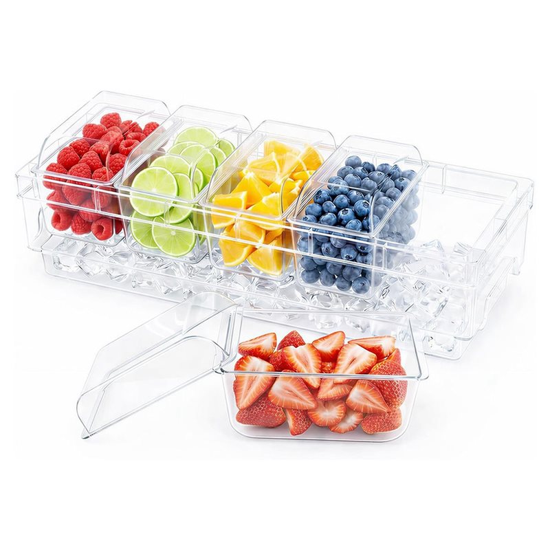 DTA4-For Bar Supplies,Clear Se - огляд і ціна Garnish Tray Set
