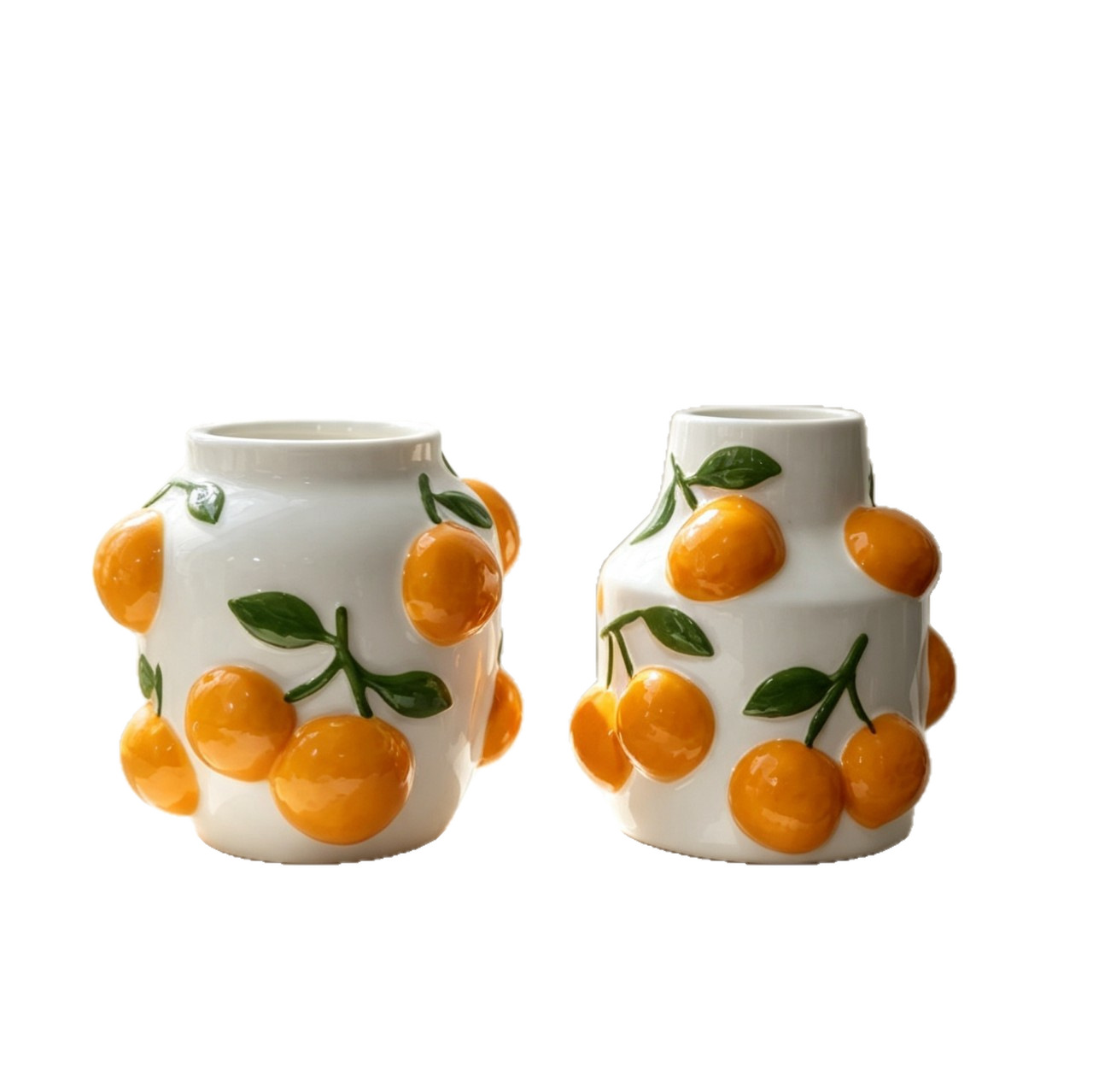 Ceramic Orange Vase White Frui - огляд і ціна Home Bar And Counter