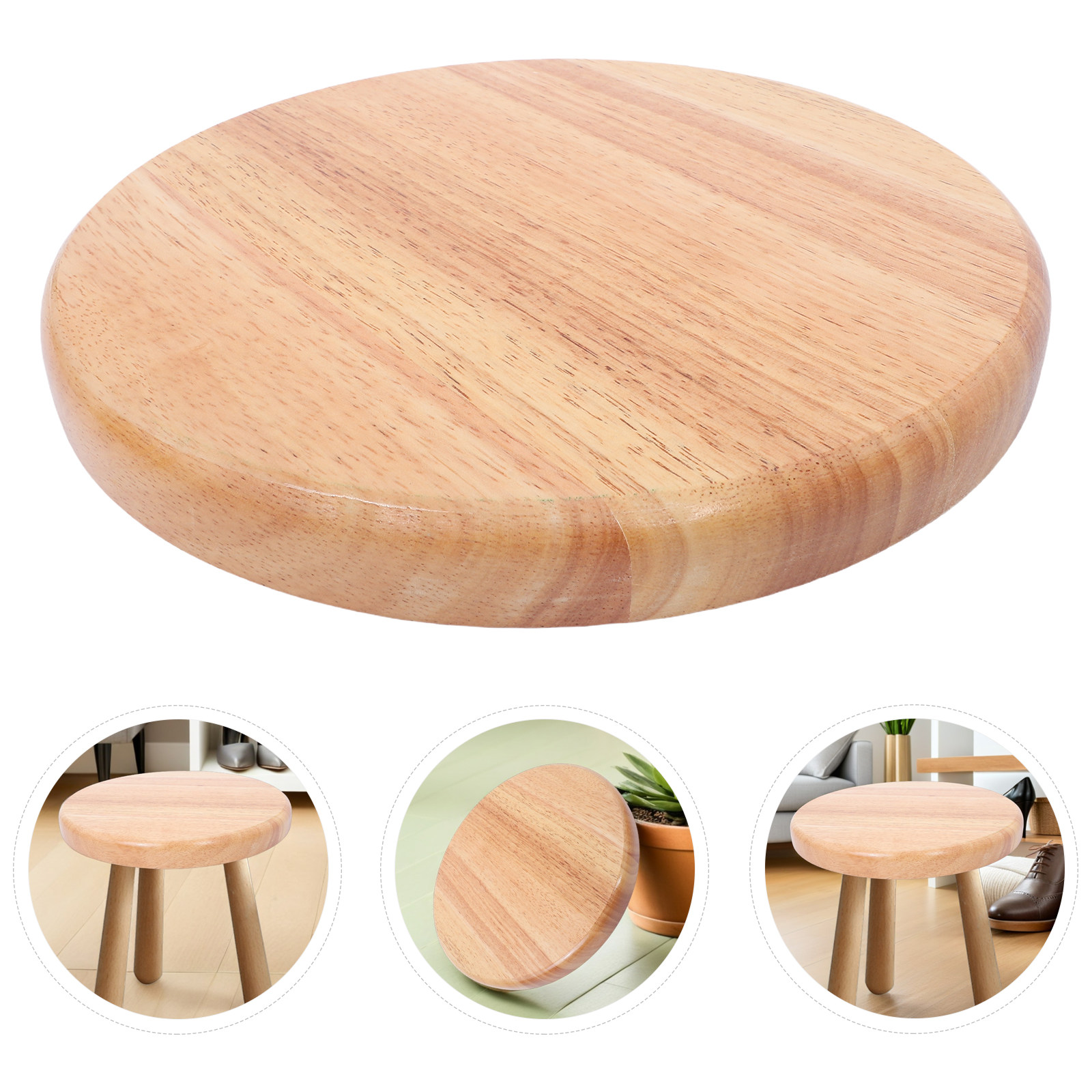 Round Wooden Stool Seat Replac - огляд і ціна Home Bar Stools