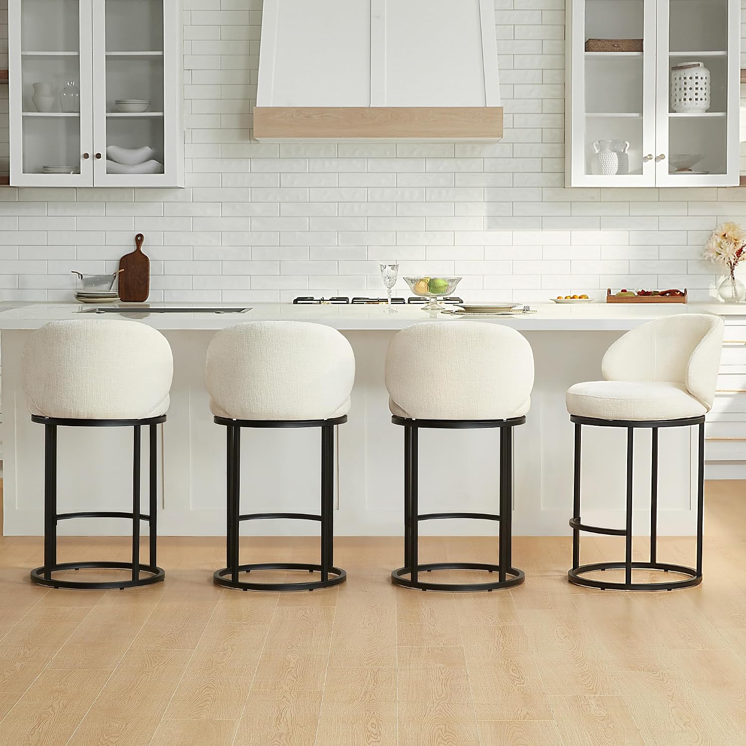 Upholstered Swivel Bar Stools  - огляд і ціна Home Bar Stools