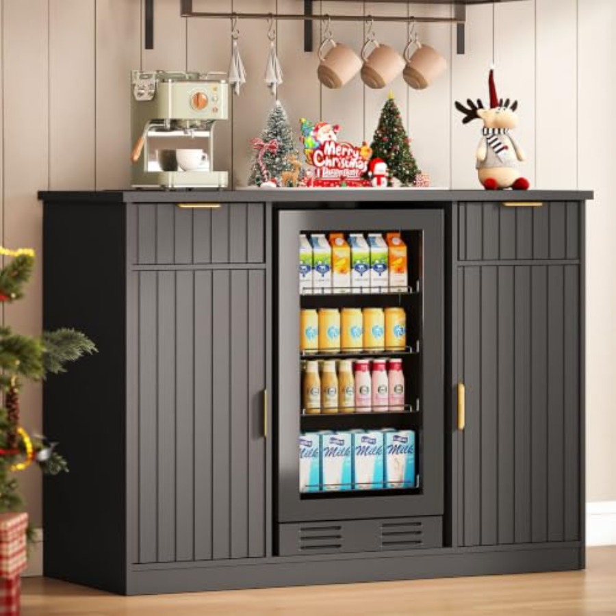 53 Coffee Bar Cabinet with Min - огляд і ціна Home Bar And Fridge