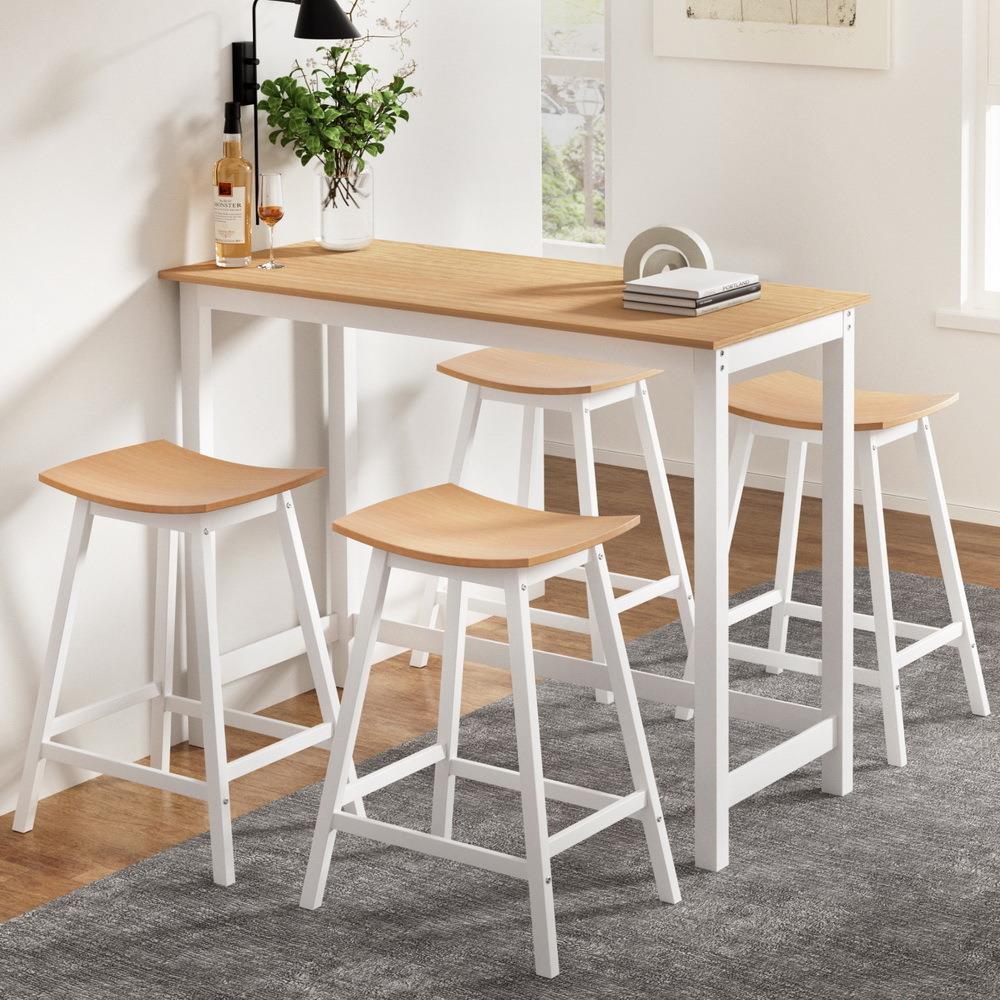 &Solid Wood Bar Table and Stoo - огляд і ціна Home Bar Stools