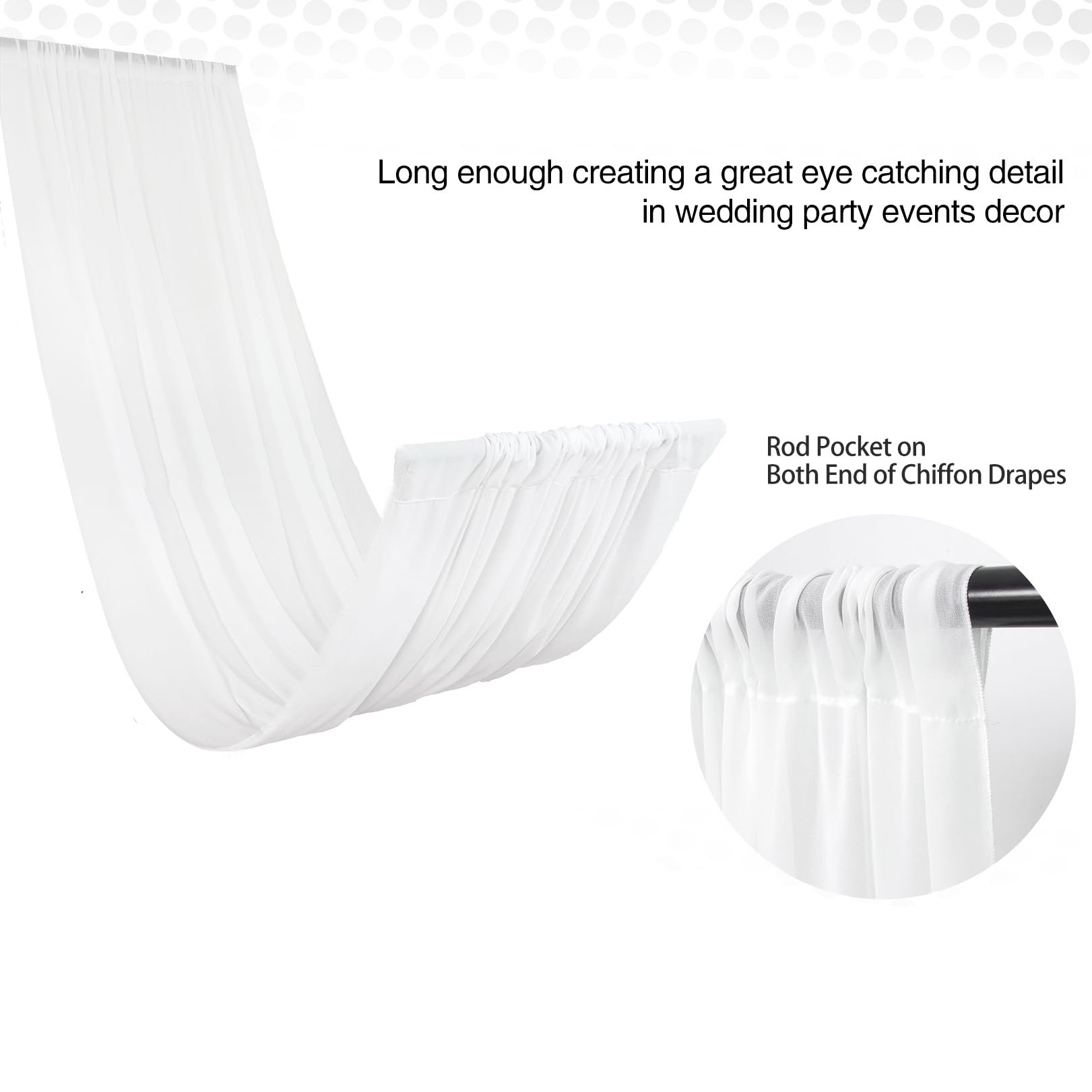 Wedding Arch Ceiling Drape Roo - огляд і ціна Home Bargains