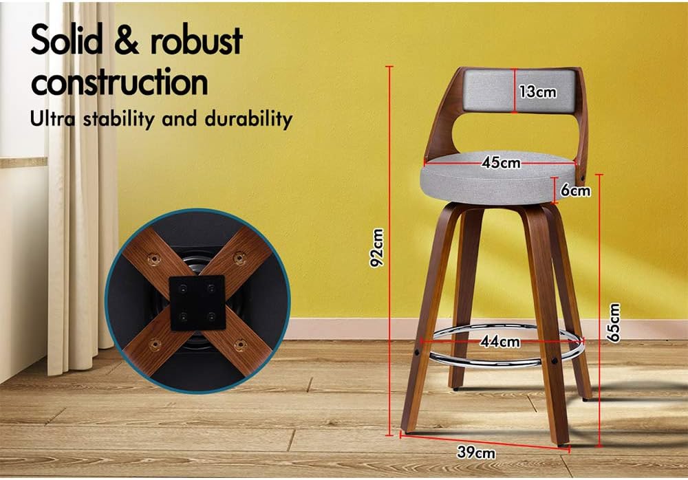 with Footrest and Adjustable L - огляд і ціна Home Bar Stools