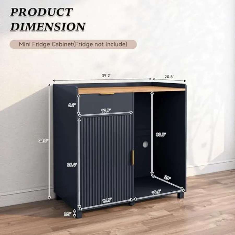 Bar cabinet with fridge space  - огляд і ціна Home Bar And Fridge