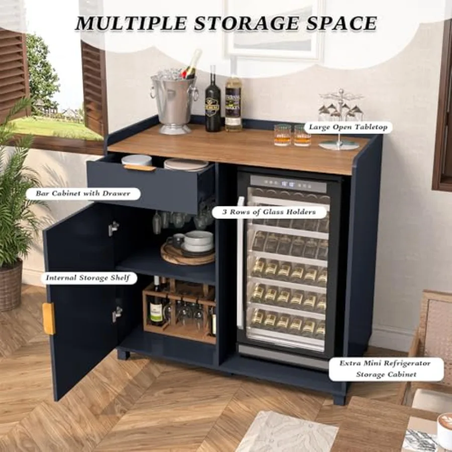 Bar cabinet with fridge space  - огляд і ціна Home Bar And Fridge