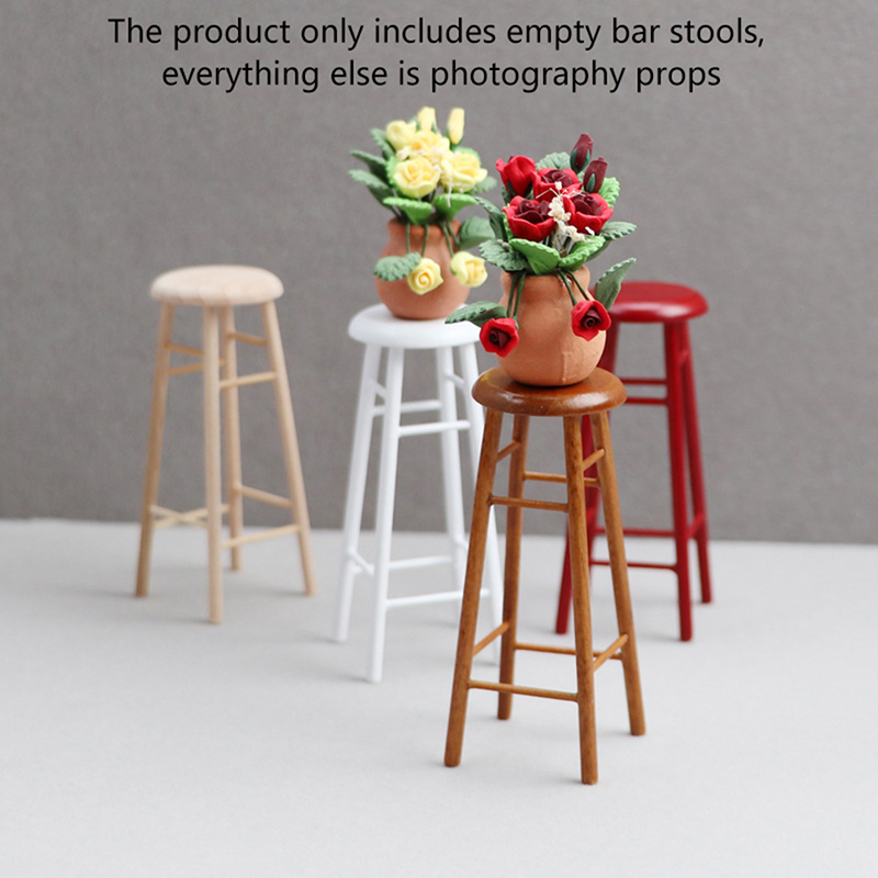 1:12 Dollhouse Miniature High  - огляд і ціна Home Bar Stools