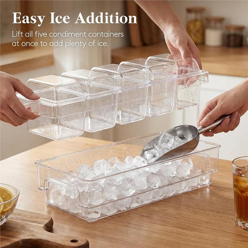 A27F-For Bar Supplies Taco For - огляд і ціна Garnish Tray Set