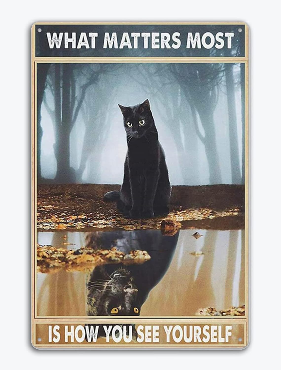 Black Cat Retro Metal Tin Sign - огляд і ціна Home Bar And Coffee