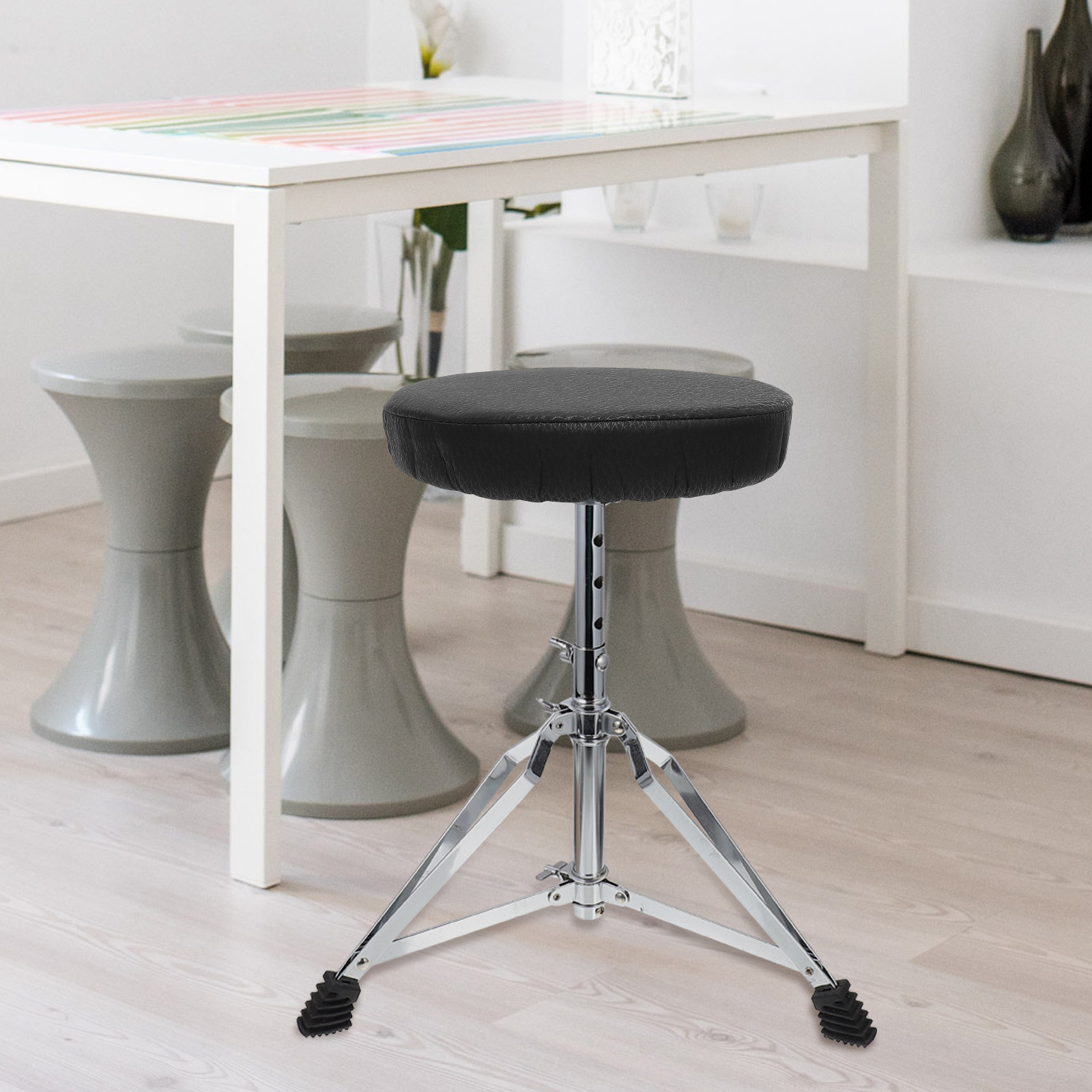 Super Round Stool Cover Black  - огляд і ціна Home Bar Stools