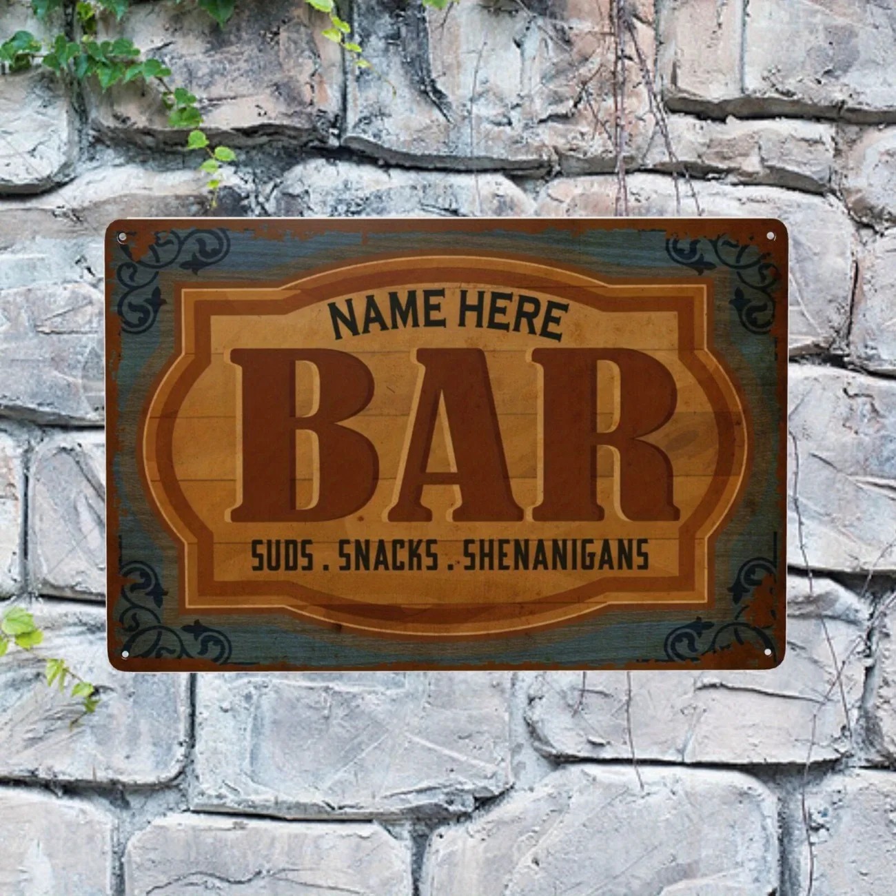 CIFbuy 2D Flat Metal Sign, Cus - огляд і ціна Home Bar Signs