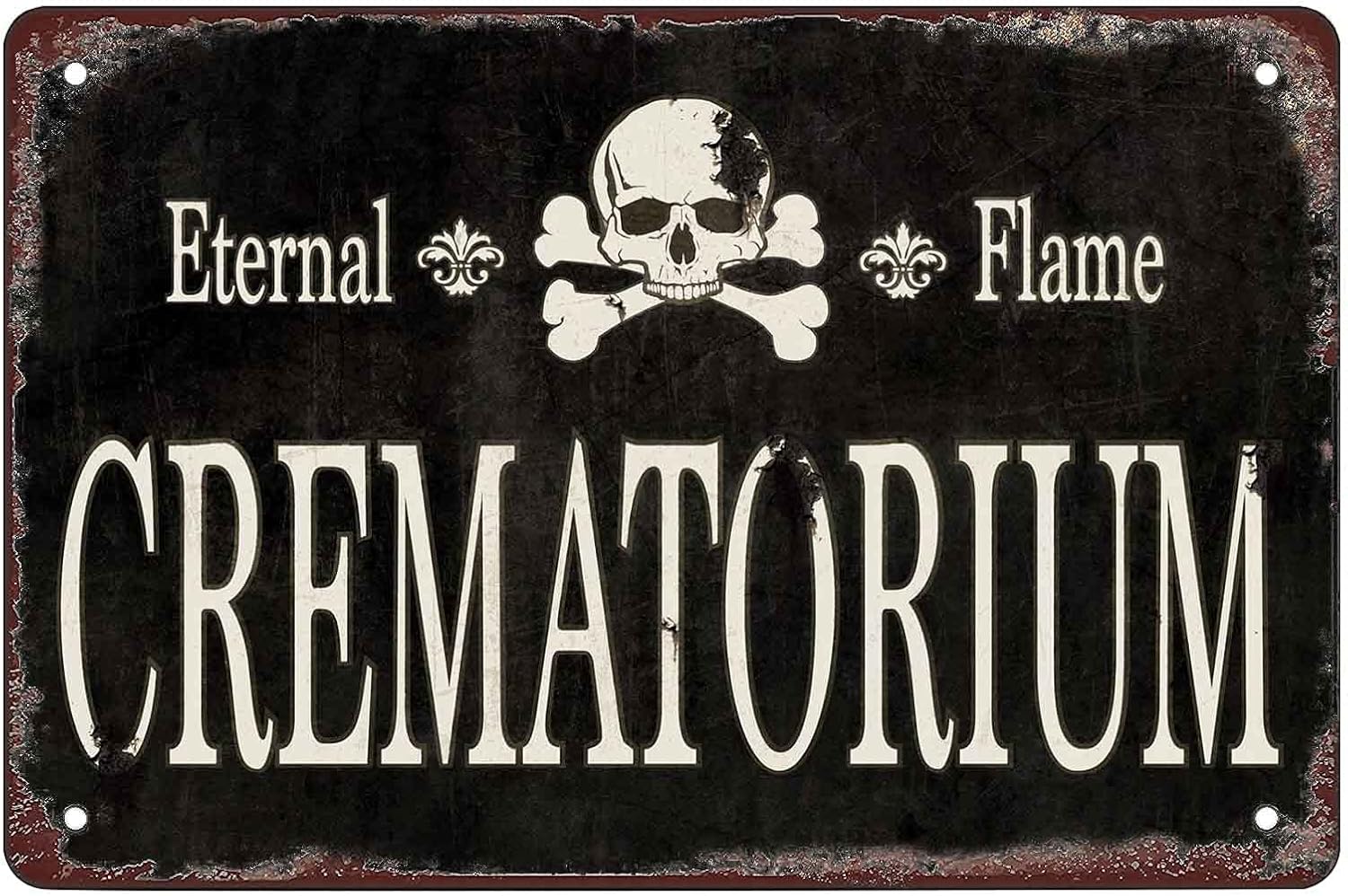 Y1,Crematorium Metal Sign Funn - огляд і ціна Home Bar And Restaurant